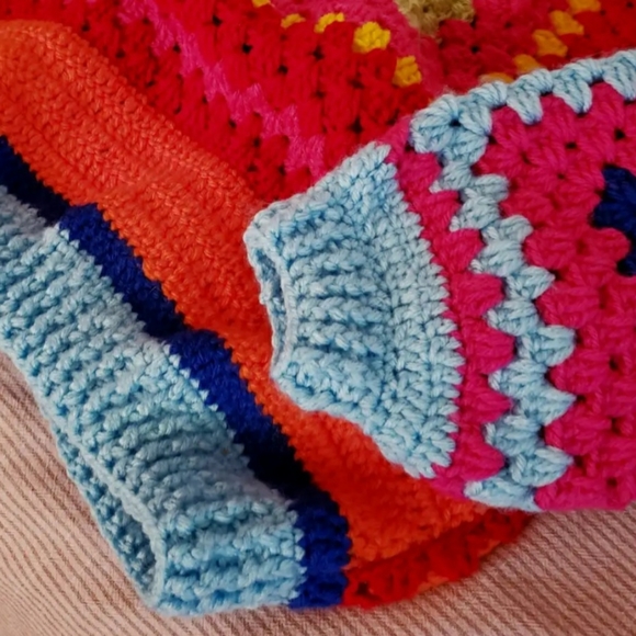 Granny Square Crochet Jacket- Handmade - Picture 9 of 11